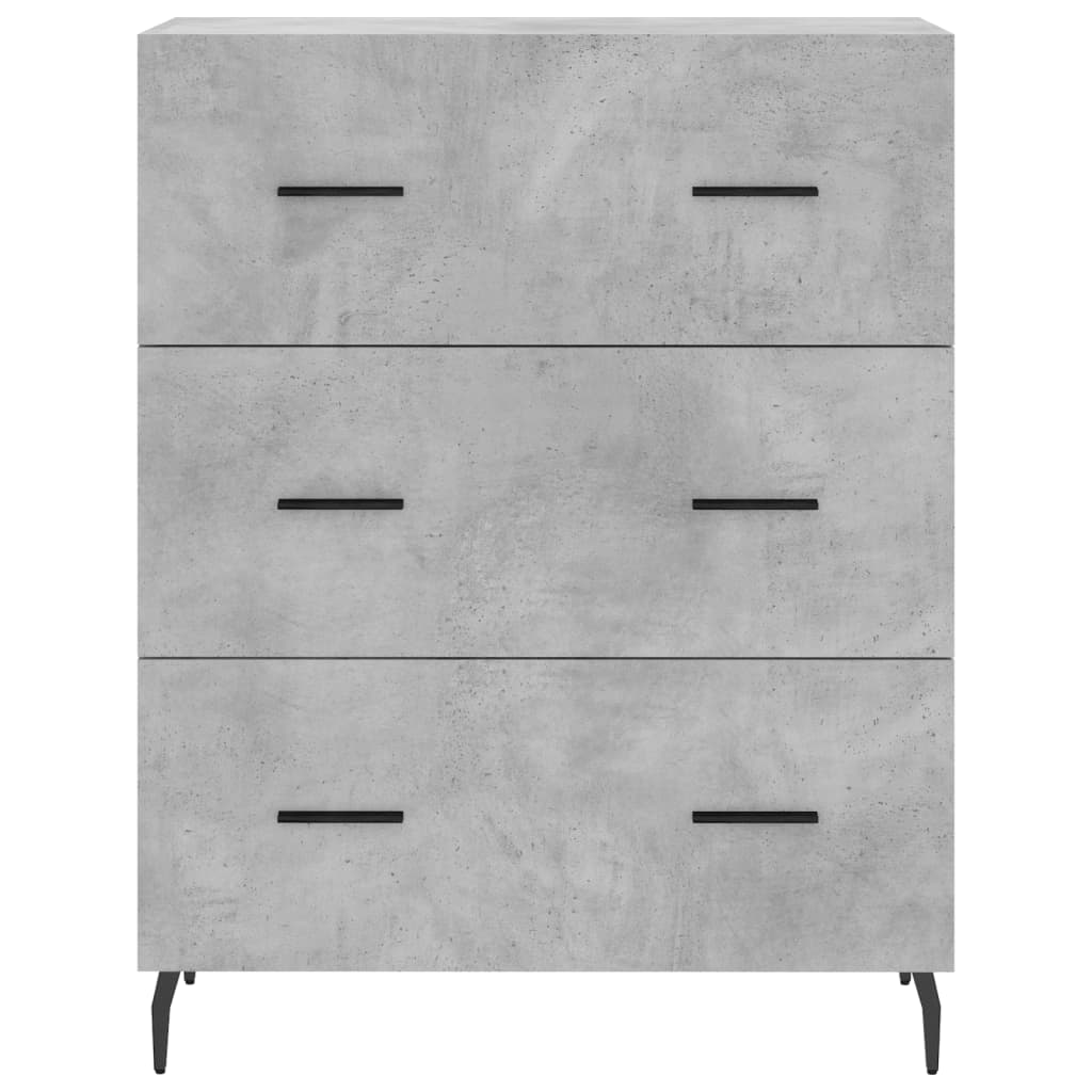 Skap Betonggrå 69,5x34x180 cm