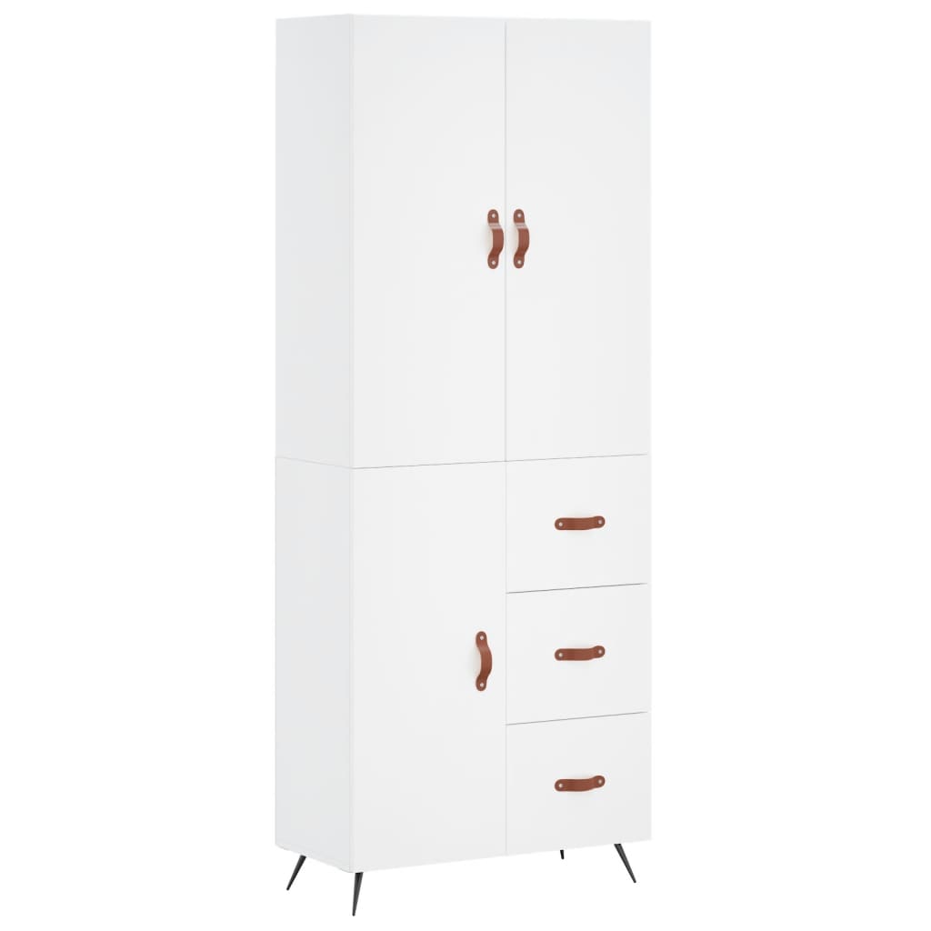 Skap Hvit 69,5x34x180 cm