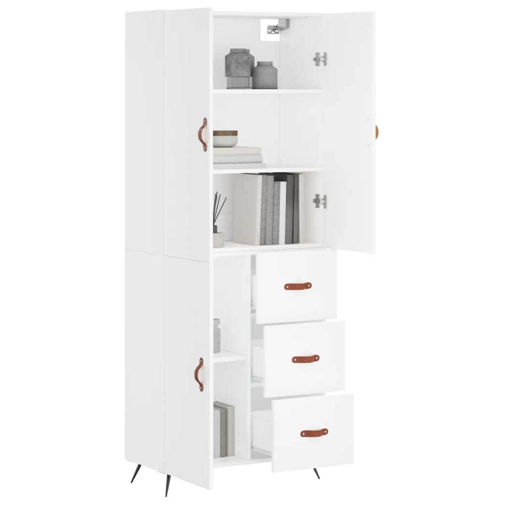 Skap Hvit 69,5x34x180 cm