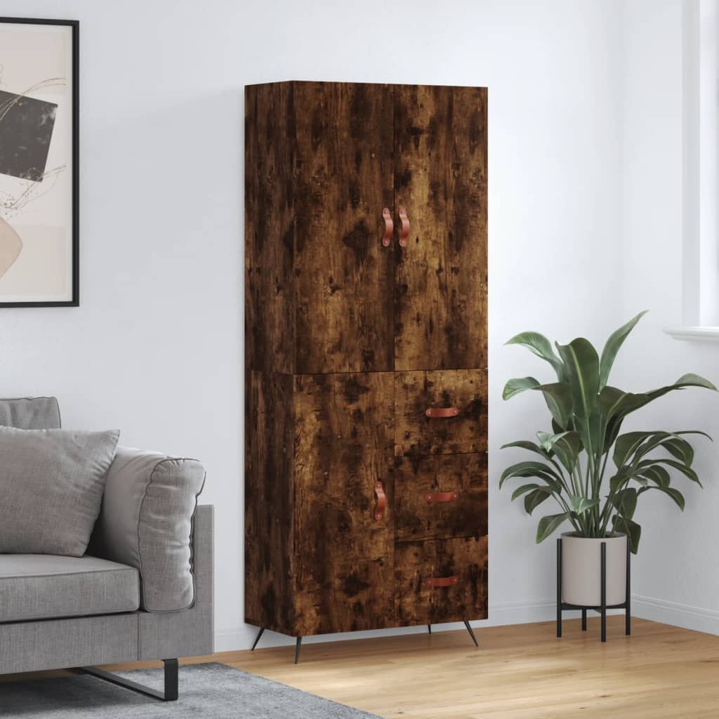 Skap Røkt Eik 69,5x34x180 cm