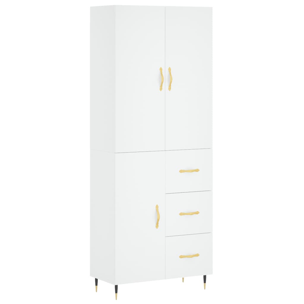 Skap Hvit 69,5x34x180 cm