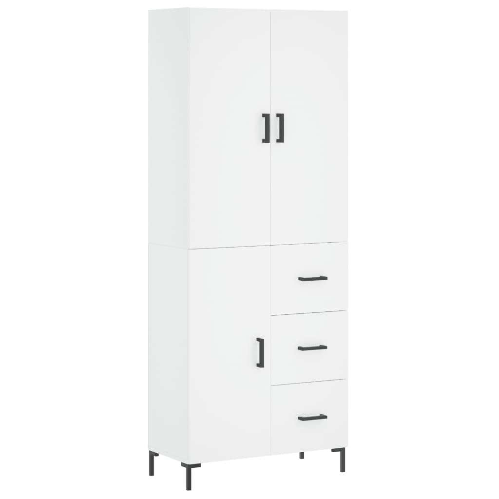 Skap Hvit 69,5x34x180 cm