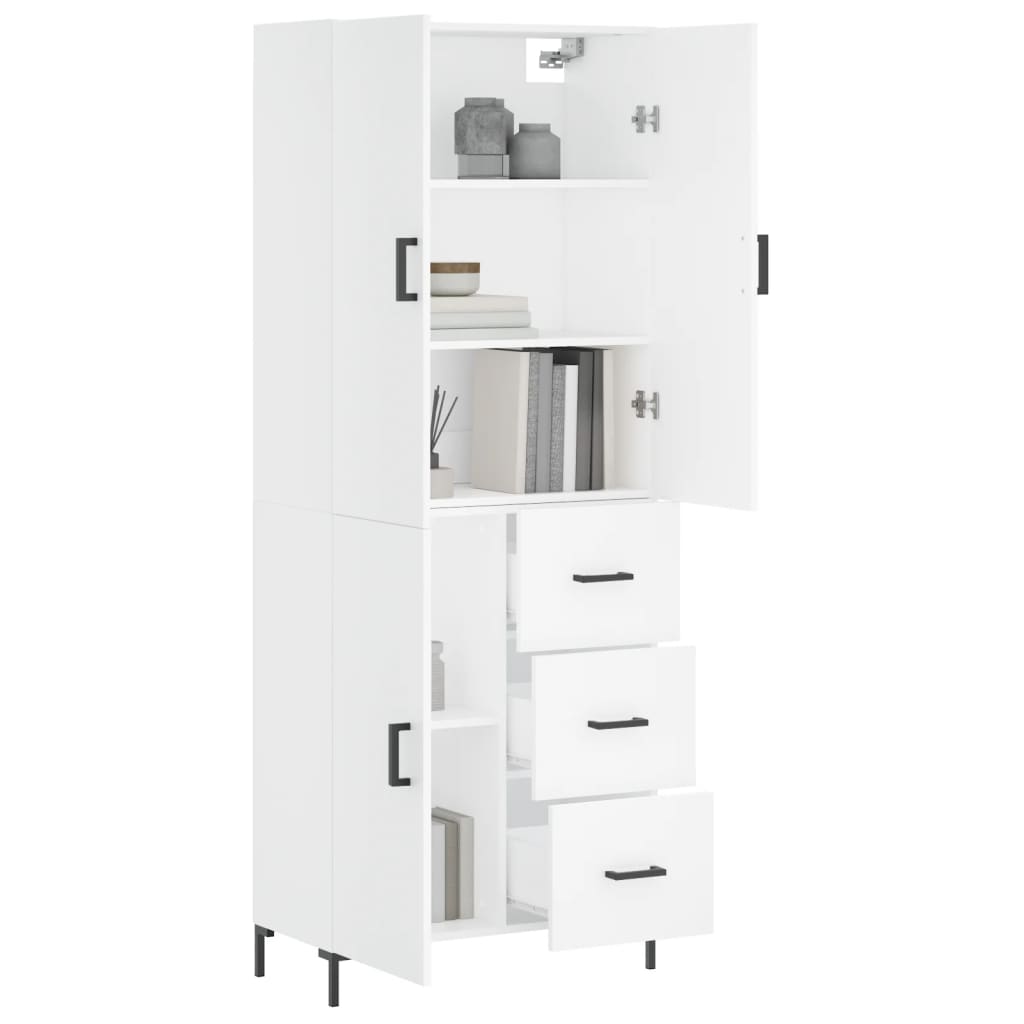 Skap Hvit 69,5x34x180 cm