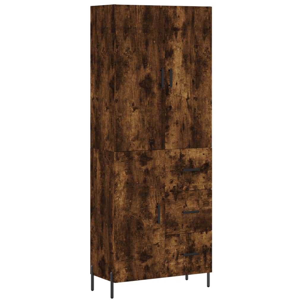 Skap Røkt Eik 69,5x34x180 cm