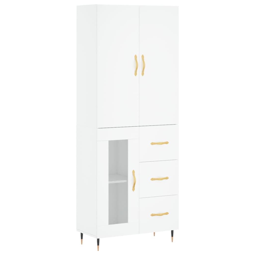 Skap Hvit 69,5x34x180 cm
