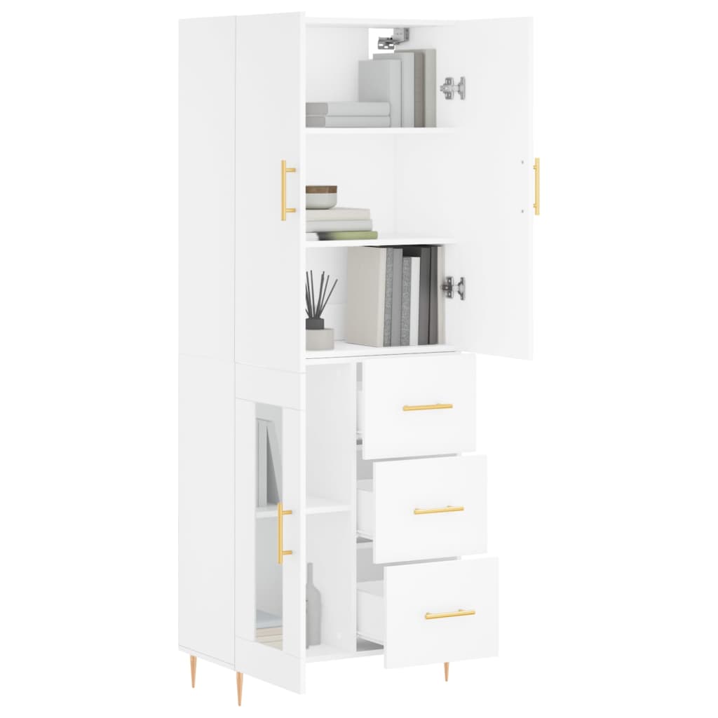 Skap Hvit 69,5x34x180 cm