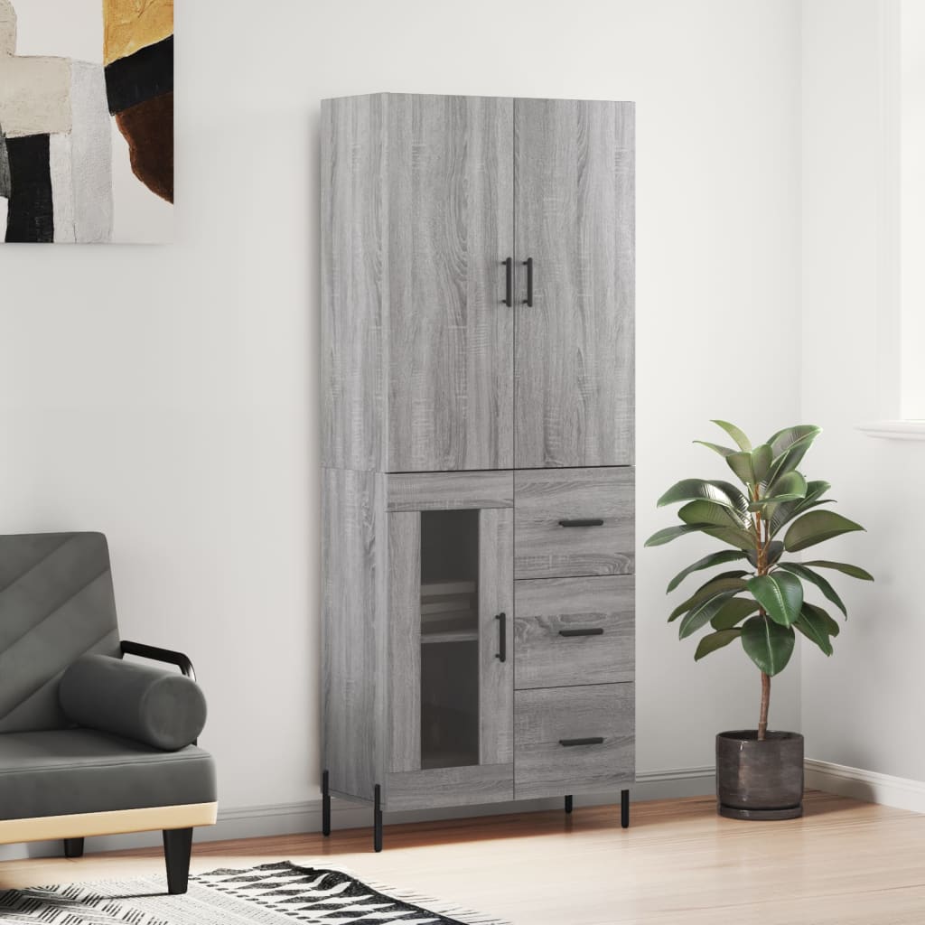 Skap Sonoma Grå 69,5x34x180 cm