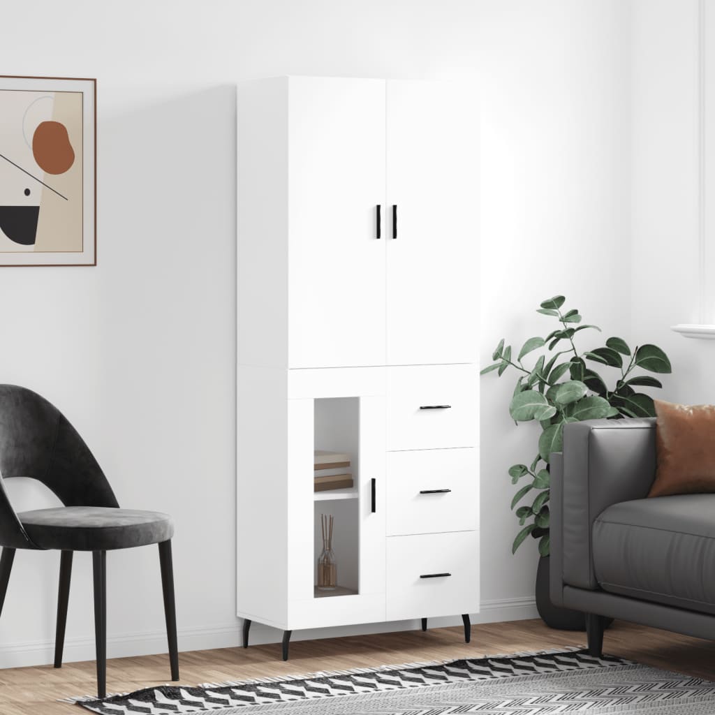 Skap Hvit 69,5x34x180 cm