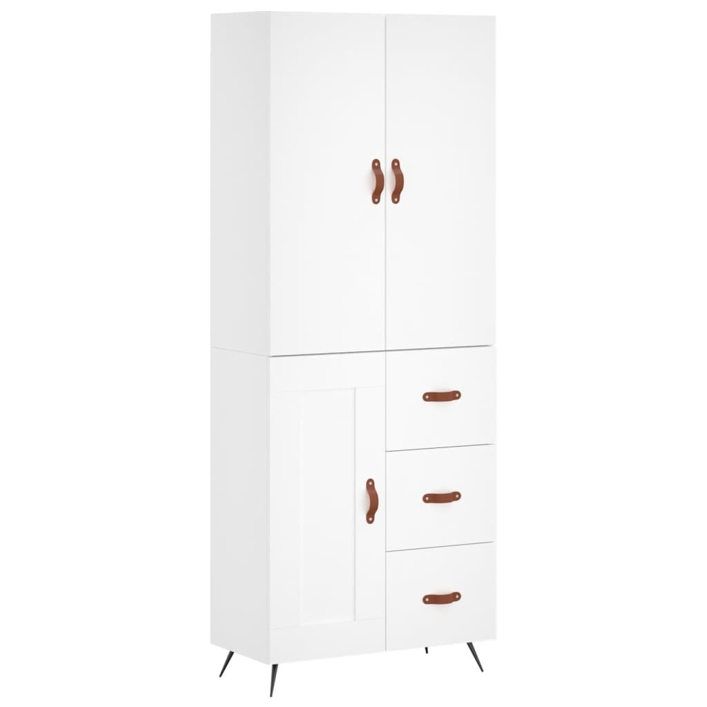 Skap Hvit 69,5x34x180 cm