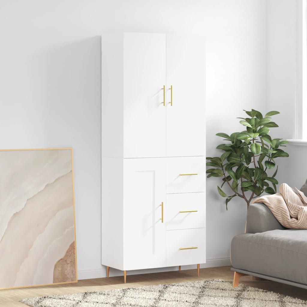 Skap Hvit 69,5x34x180 cm