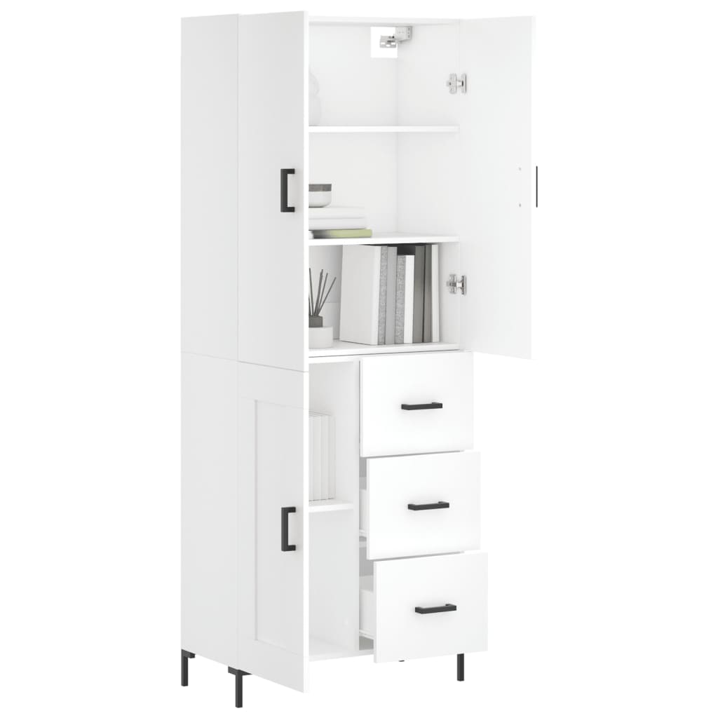 Skap Hvit 69,5x34x180 cm