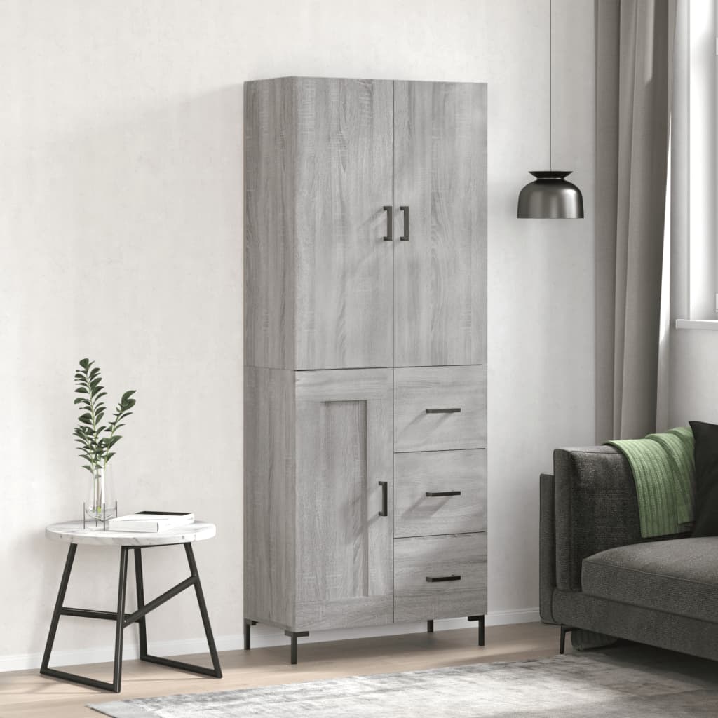 Skap Sonoma Grå 69,5x34x180 cm