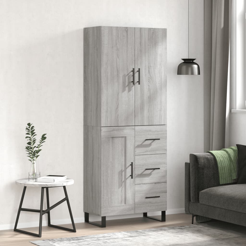 Skap Sonoma Grå 69,5x34x180 cm