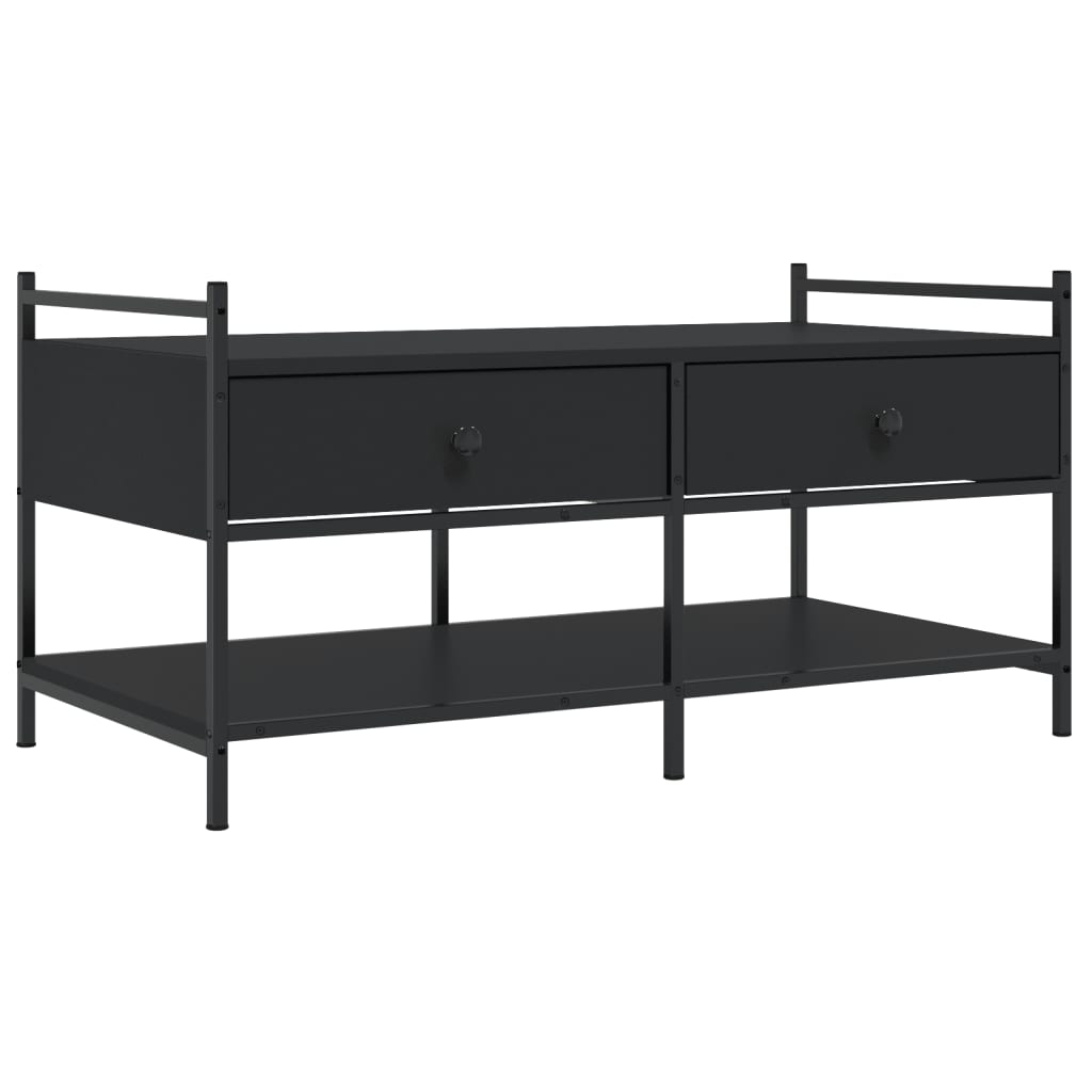 Salongbord Sofabord Svart 99x50x50 cm