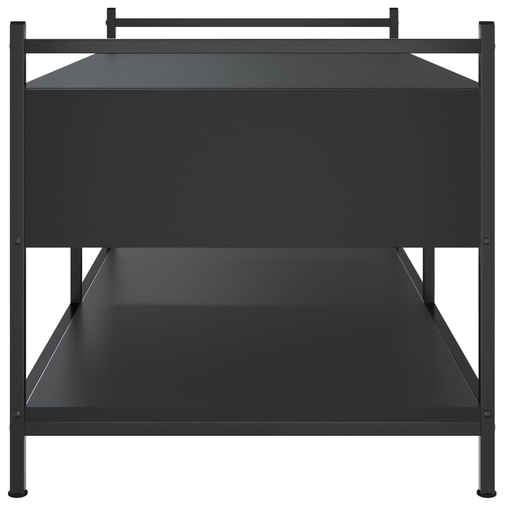 Salongbord Sofabord Svart 99x50x50 cm