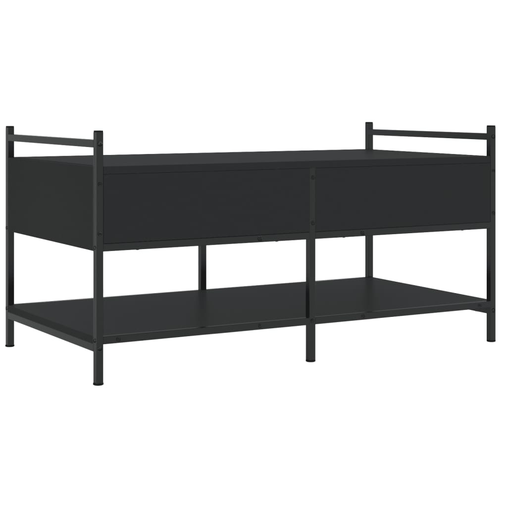 Salongbord Sofabord Svart 99x50x50 cm