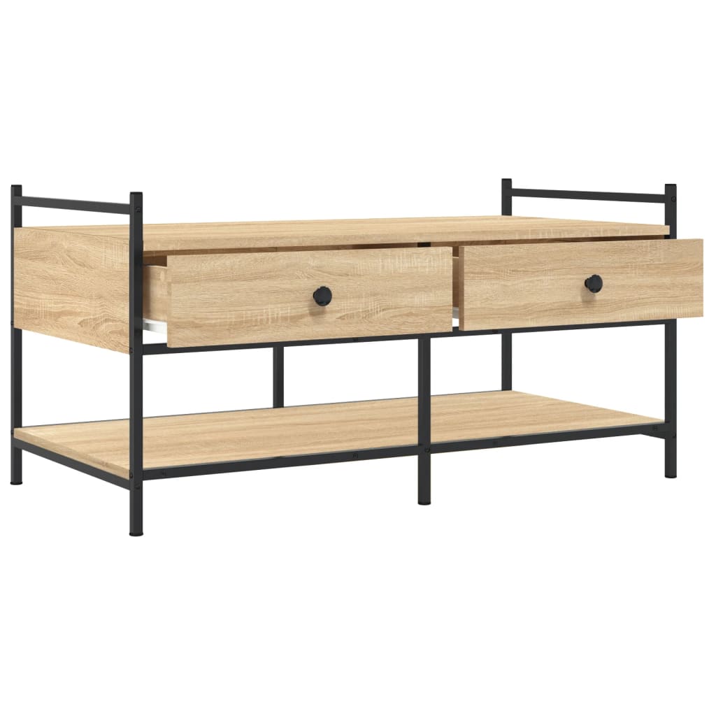 Salongbord Sofabord Sonoma Eik 99x50x50 cm