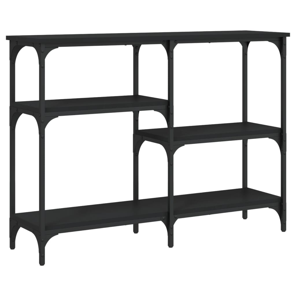 Avlastningsbord Konsollbord Svart 102x29x75 cm
