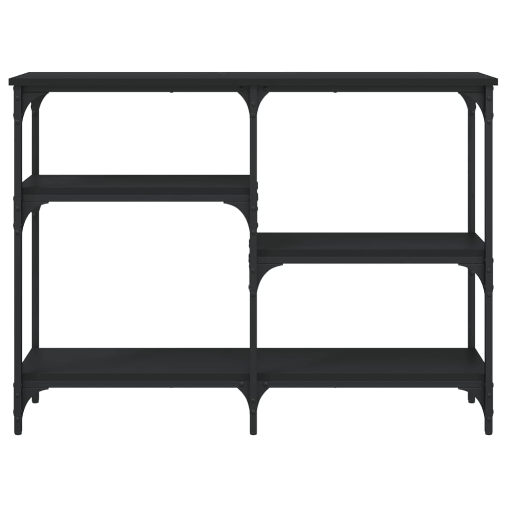 Avlastningsbord Konsollbord Svart 102x29x75 cm