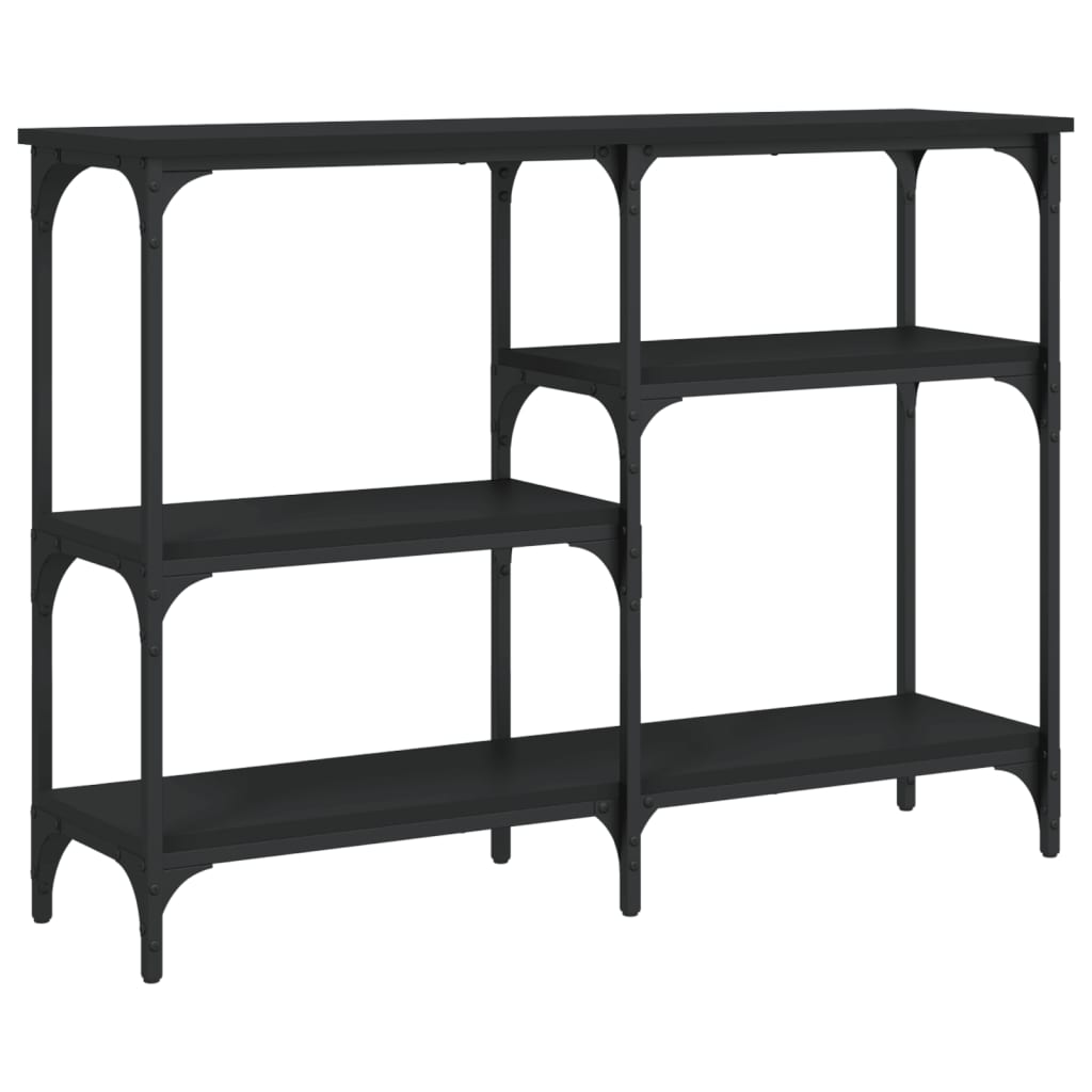 Avlastningsbord Konsollbord Svart 102x29x75 cm