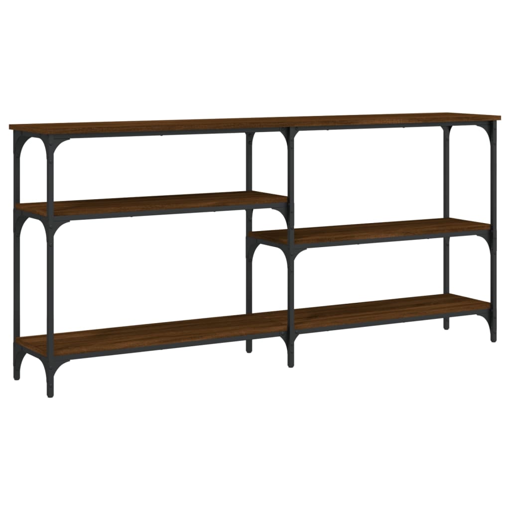 Avlastningsbord konsollbord Brun Eik 160x29x75 cm