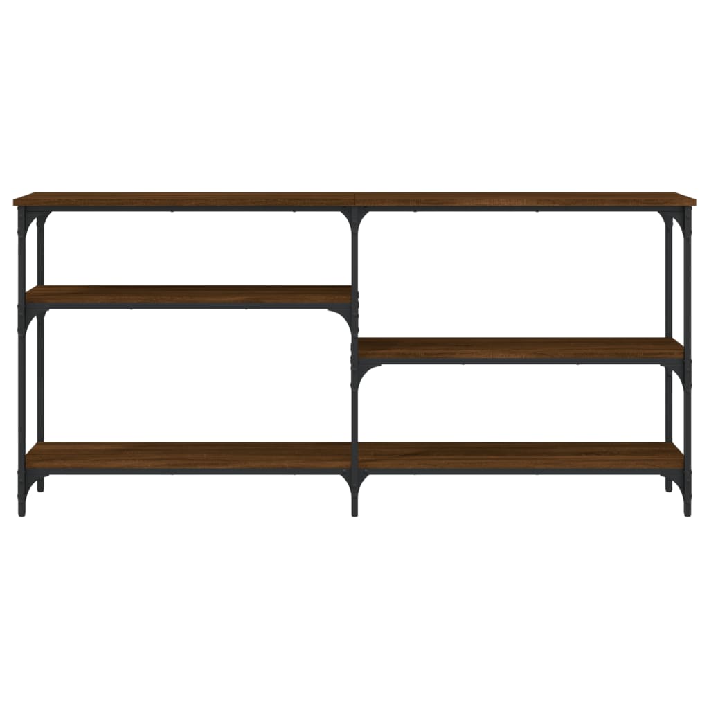 Avlastningsbord konsollbord Brun Eik 160x29x75 cm