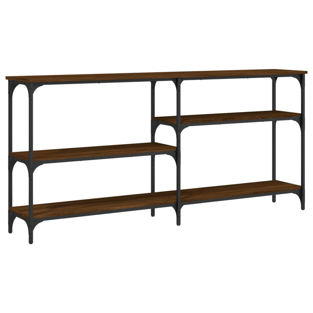 Avlastningsbord konsollbord Brun Eik 160x29x75 cm