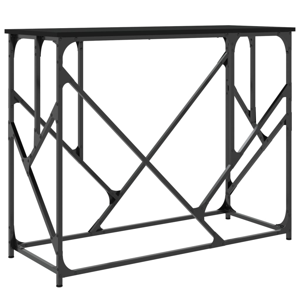 Avlastningsbord Konsollbord Svart 100x40x80 cm