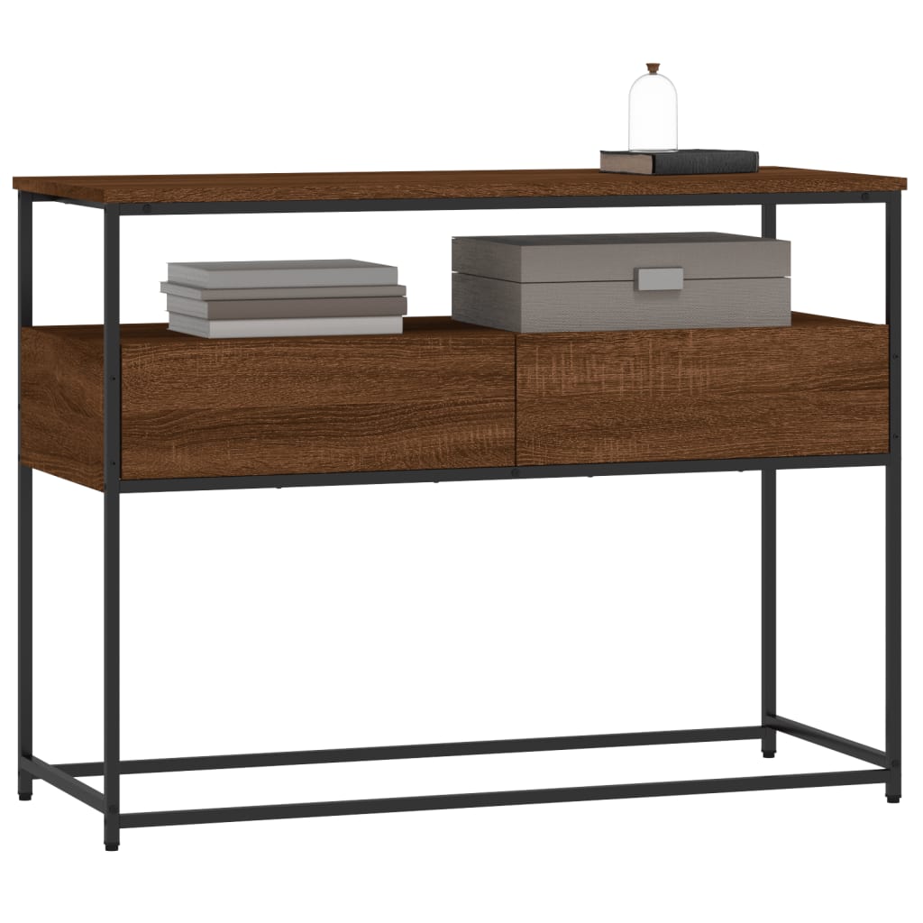Avlastningsbord konsollbord Brun Eik 100x40x75 cm
