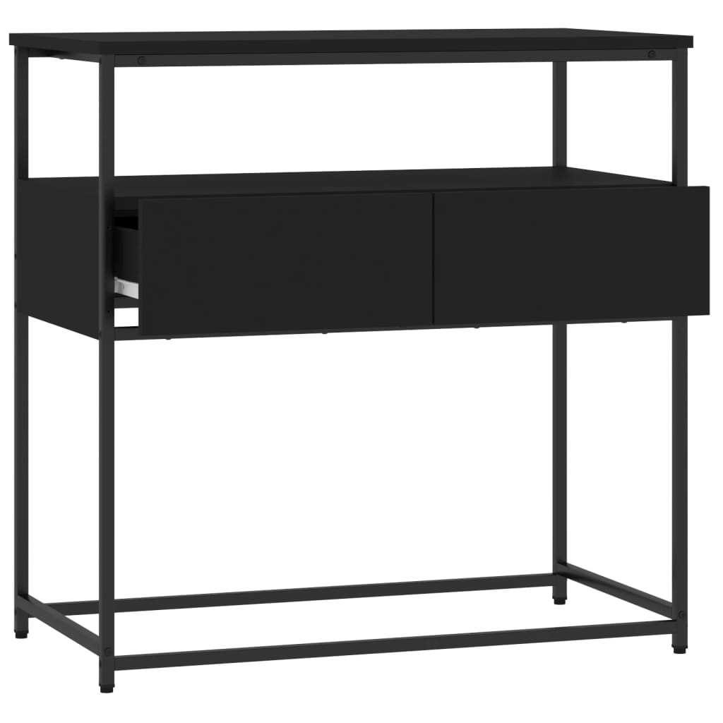 Avlastningsbord Konsollbord Svart 75x40x75 cm