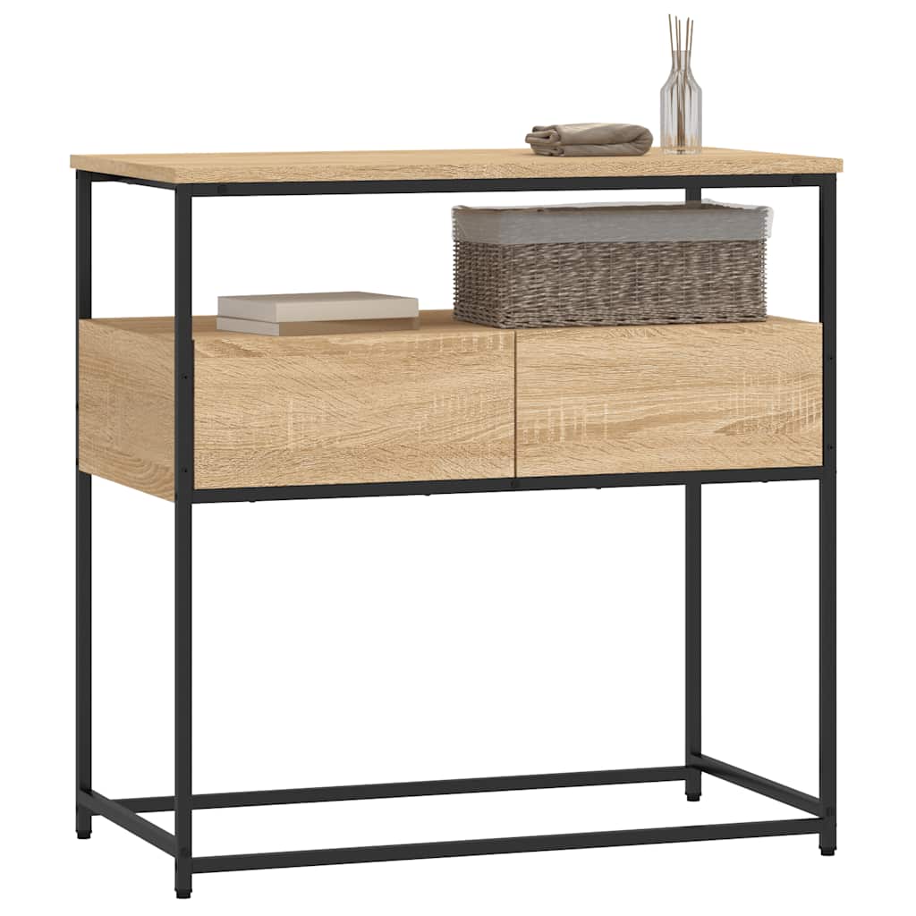 Avlastningsbord Konsollbord Sonoma Eik 75x40x75 cm