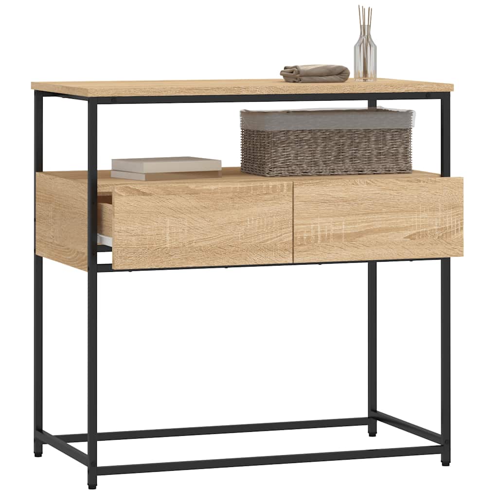 Avlastningsbord Konsollbord Sonoma Eik 75x40x75 cm