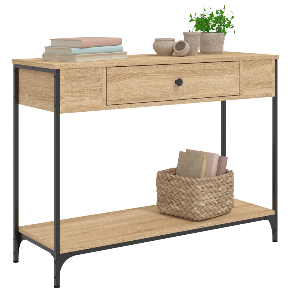Avlastningsbord Konsollbord Sonoma Eik 100x34,5x75 cm