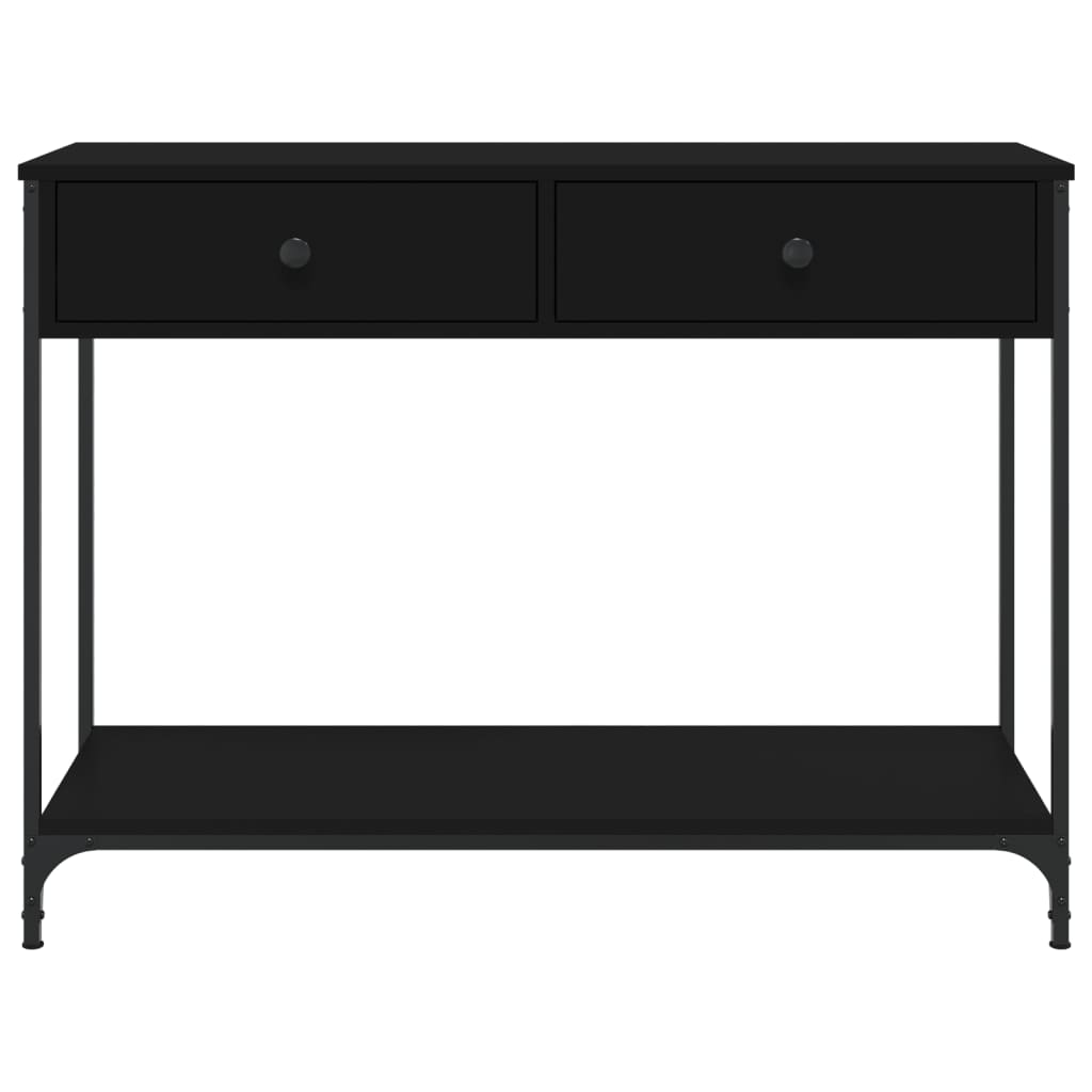 Avlastningsbord Konsollbord Svart 100x34,5x75 cm