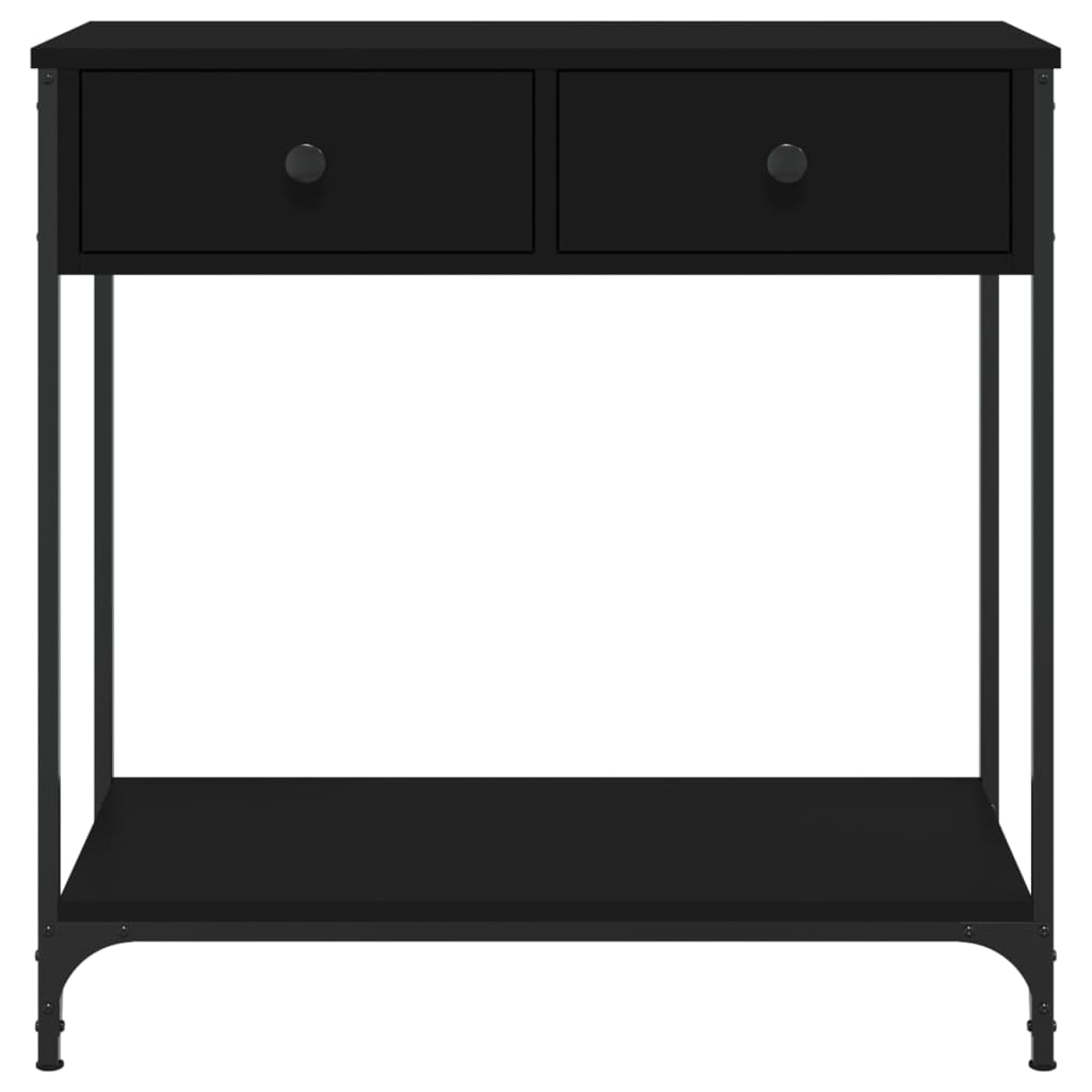 Avlastningsbord Konsollbord Svart 75x34,5x75 cm