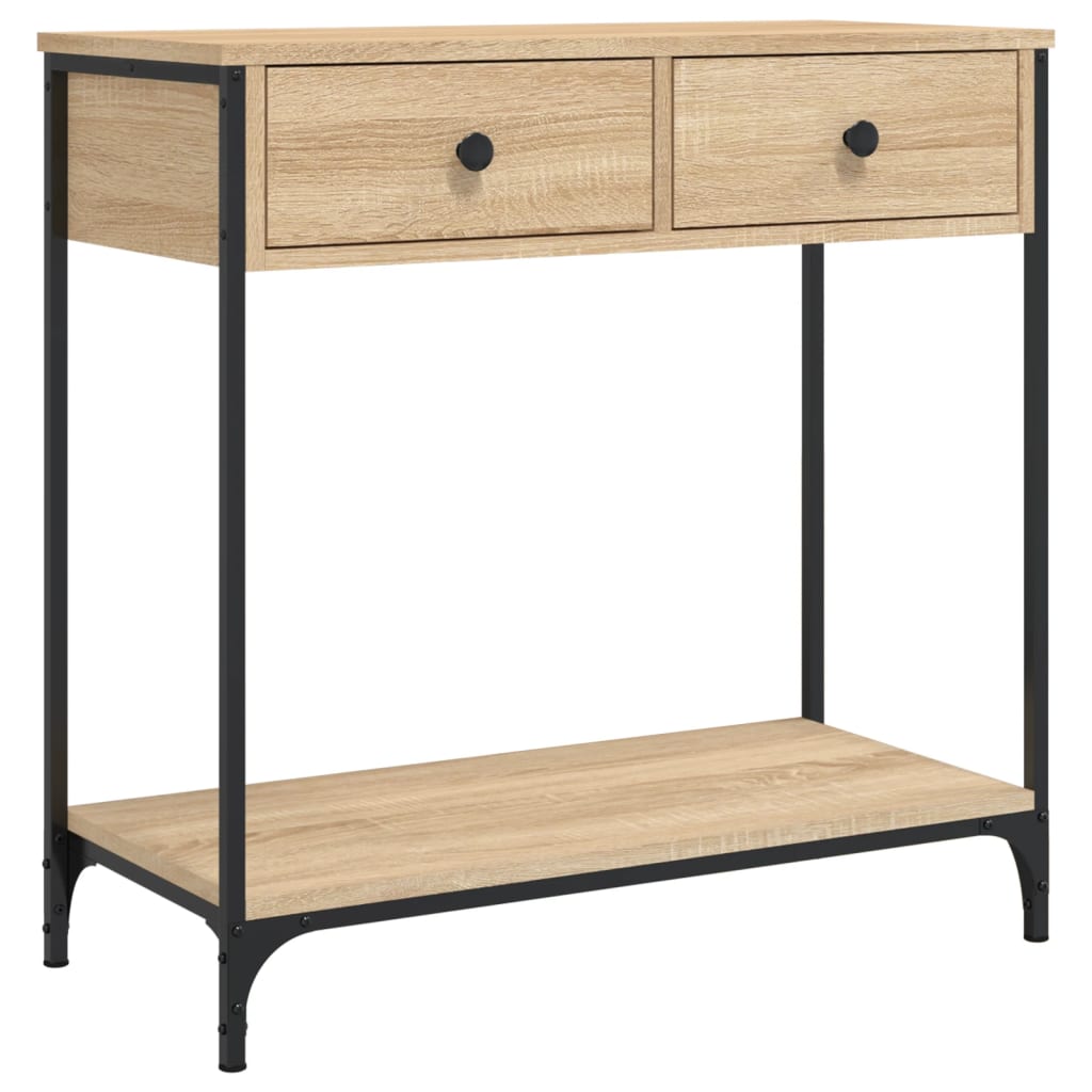 Avlastningsbord Konsollbord Sonoma Eik 75x34,5x75 cm