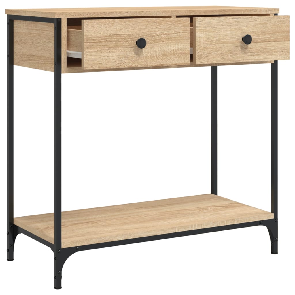 Avlastningsbord Konsollbord Sonoma Eik 75x34,5x75 cm