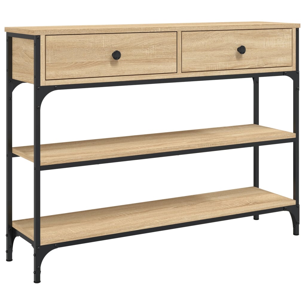 Avlastningsbord Konsollbord Sonoma Eik 100x25x75 cm