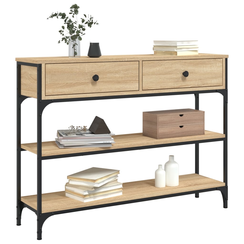 Avlastningsbord Konsollbord Sonoma Eik 100x25x75 cm
