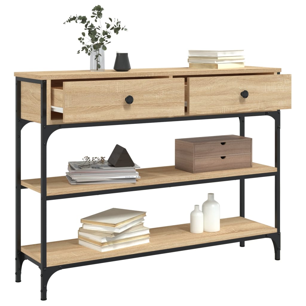 Avlastningsbord Konsollbord Sonoma Eik 100x25x75 cm