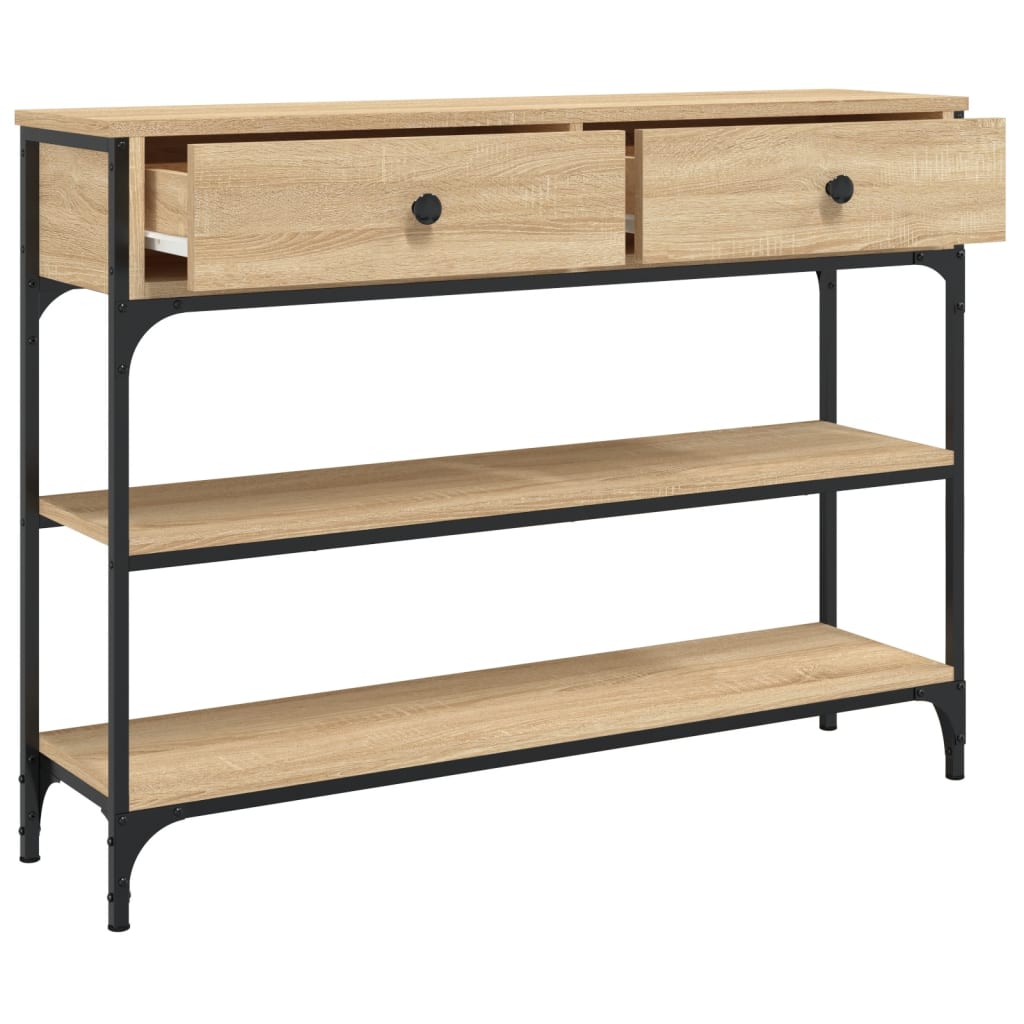 Avlastningsbord Konsollbord Sonoma Eik 100x25x75 cm