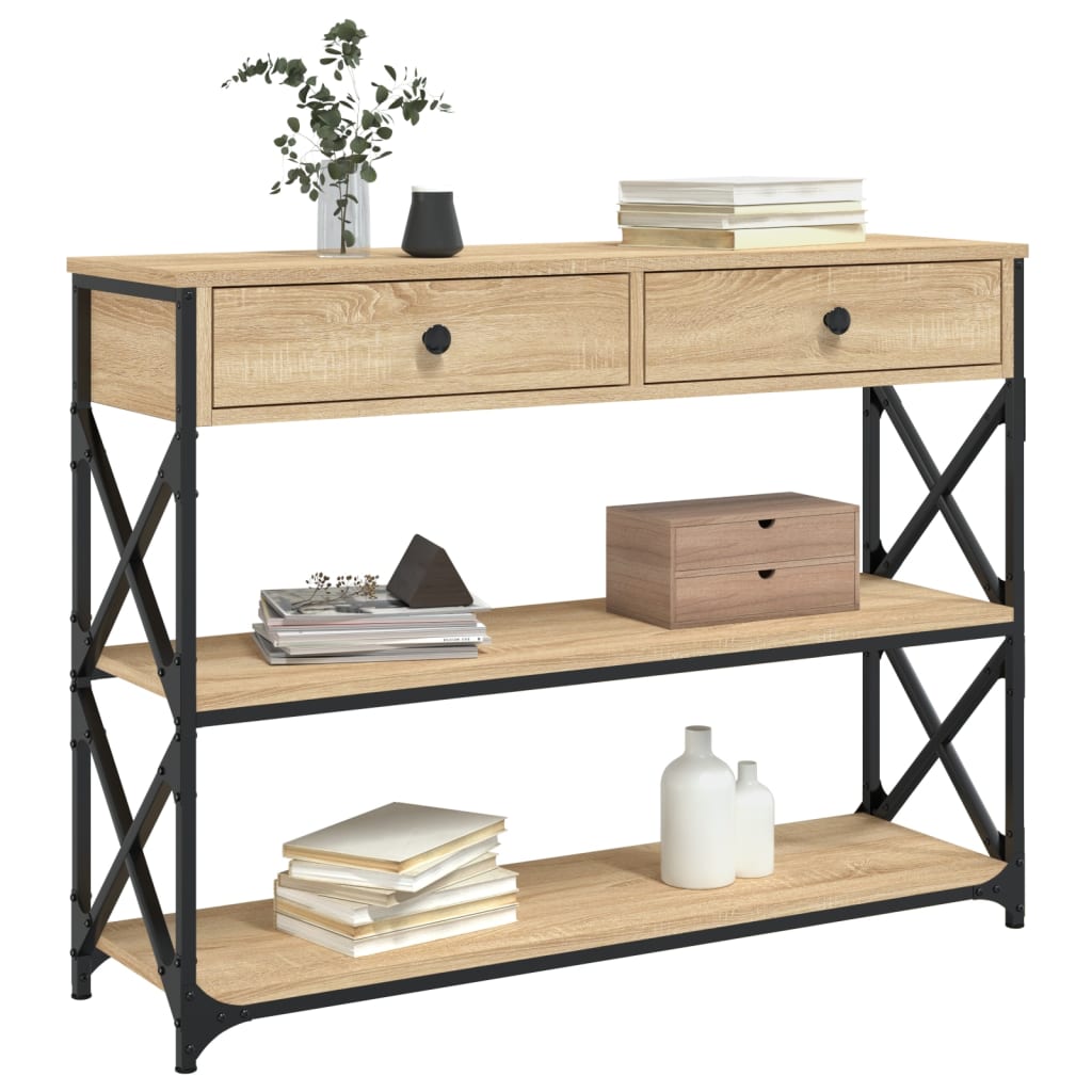 Avlastningsbord Konsollbord Sonoma Eik 100x28x75 cm