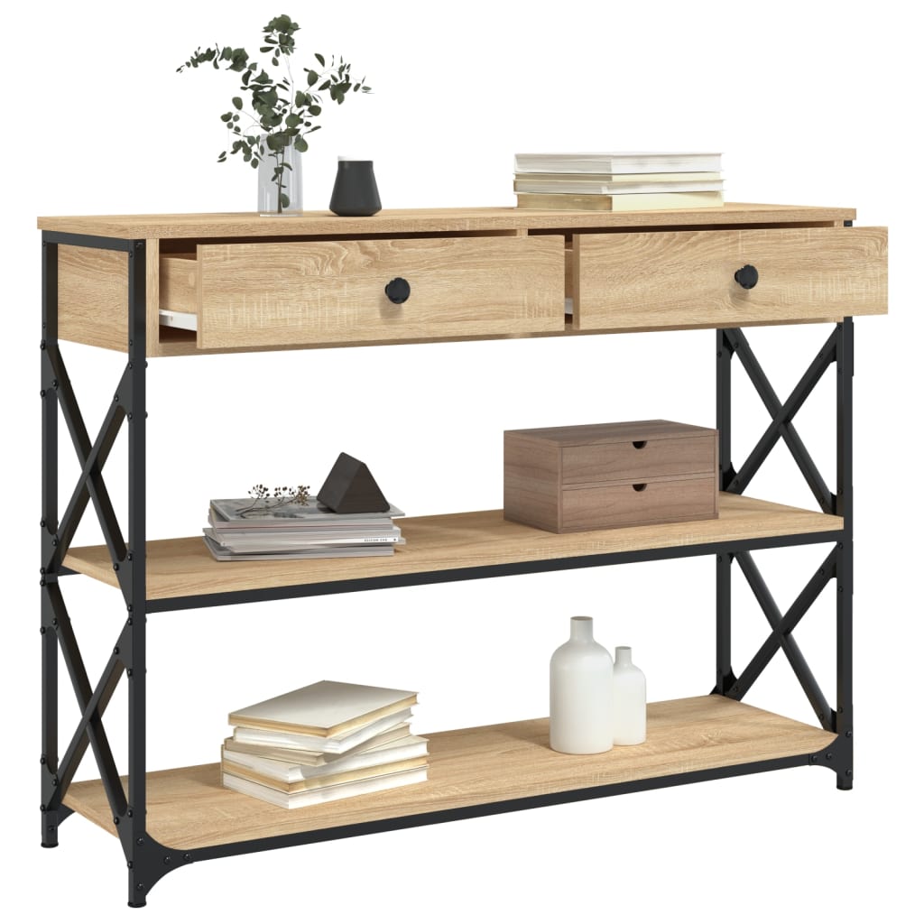 Avlastningsbord Konsollbord Sonoma Eik 100x28x75 cm