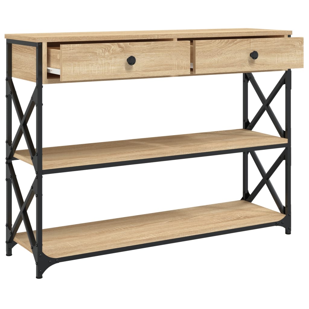 Avlastningsbord Konsollbord Sonoma Eik 100x28x75 cm