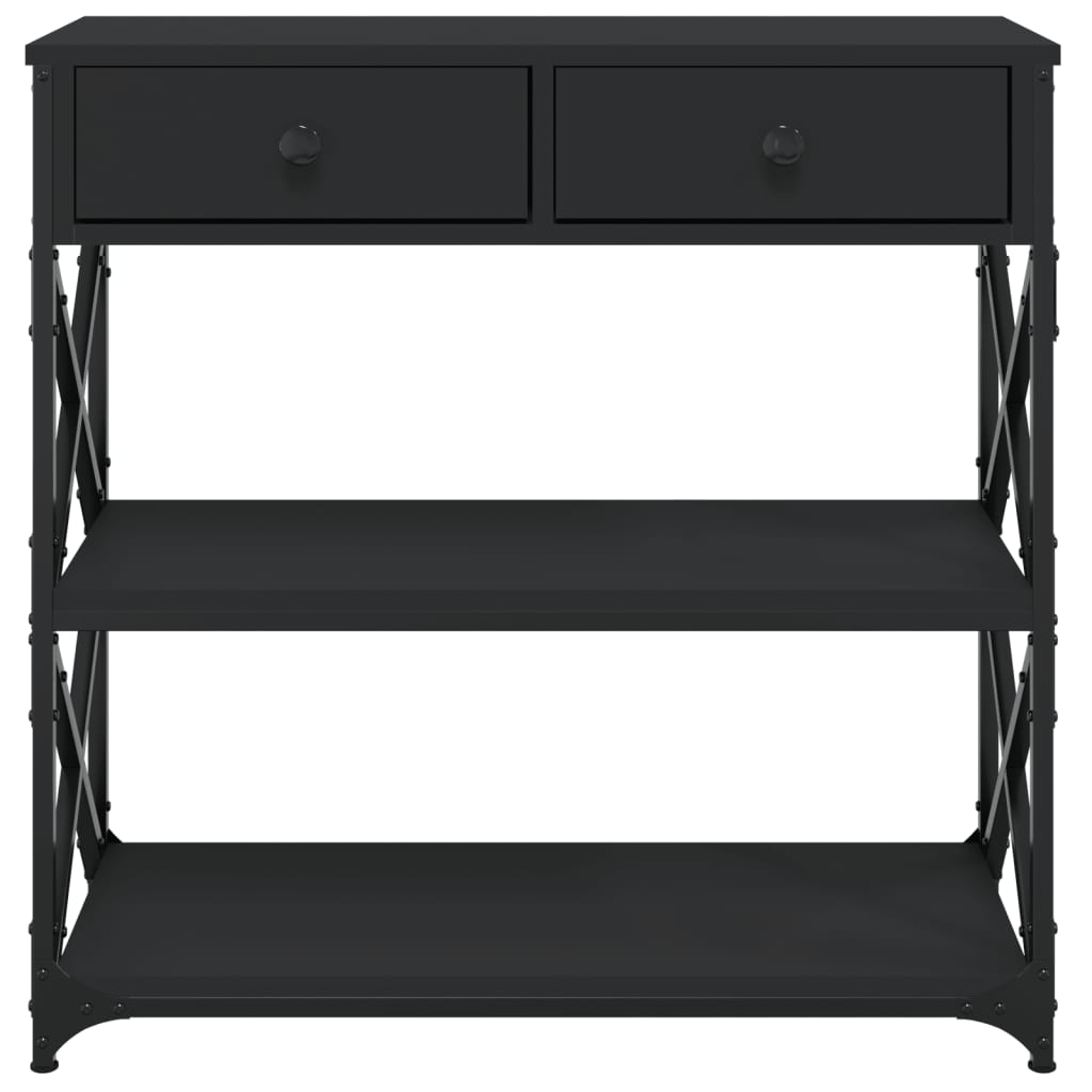 Avlastningsbord Konsollbord Svart 75x28x75 cm