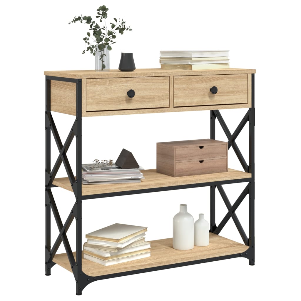 Avlastningsbord Konsollbord Sonoma Eik 75x28x75 cm