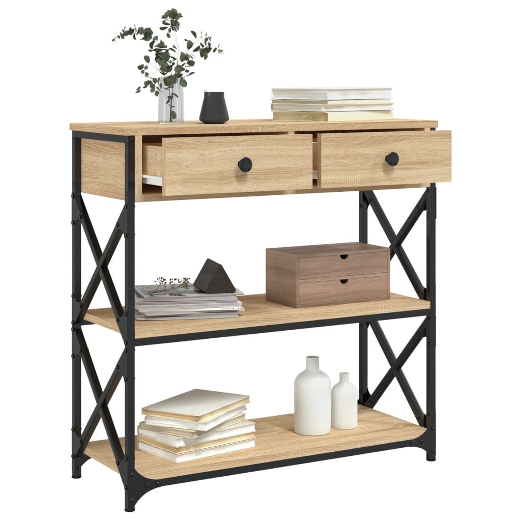Avlastningsbord Konsollbord Sonoma Eik 75x28x75 cm