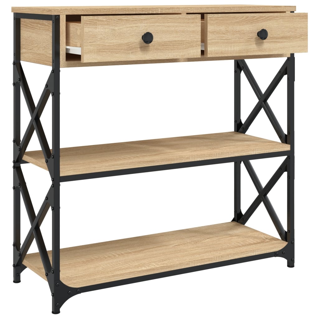 Avlastningsbord Konsollbord Sonoma Eik 75x28x75 cm