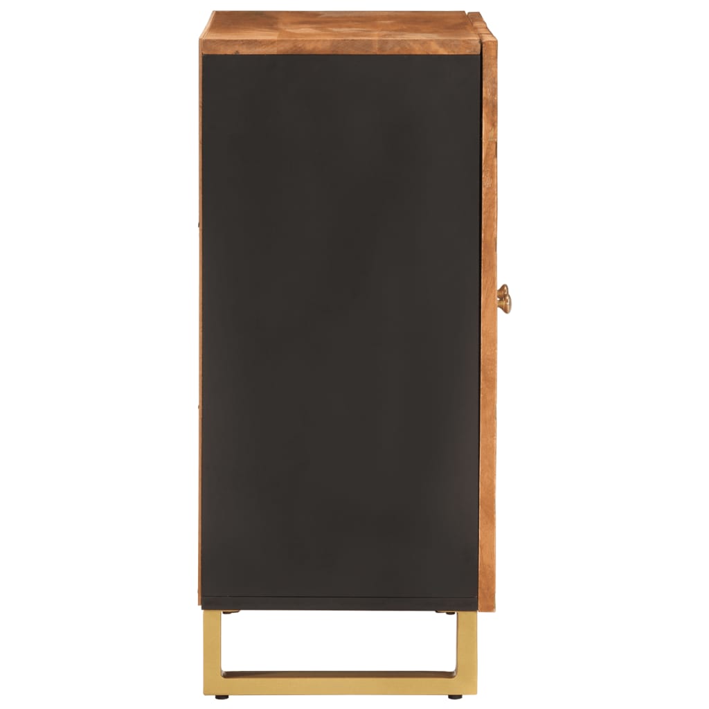 TV-Møbel Svart TV-benk Brun 60x33,5x75 cm heltre mango
