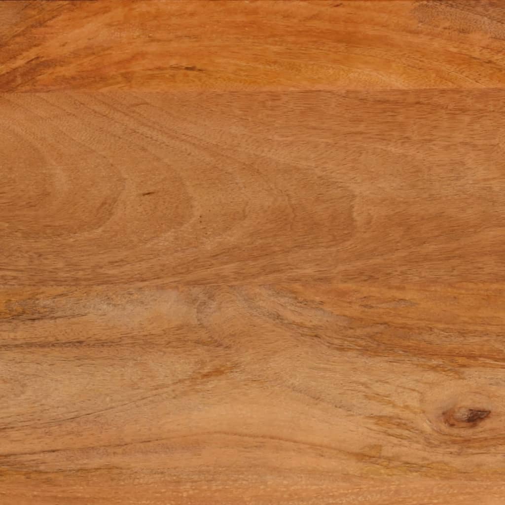 Salongbord Sofabord Brun Svart Tre heltre furu 100x54x40 cm